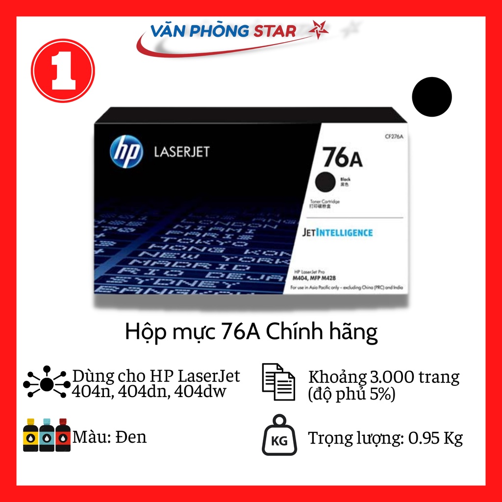 Hộp mực 76A Chính hãng - HP LaserJet 404n, 404dn, 404dw. CHÍNH HÃNG BẢO ...