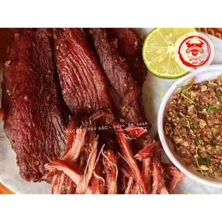 Thịt Trâu Gác Bếp Tây Bắc_ Loại 1 | Túi 500GR_Tặng Kèm Chẩm Chéo (có GPDKKD và SVATTP Đầy Đủ )