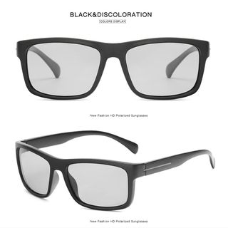 Kính râm nam phân cực Photochromic Nam lái xe ngoài trời Kính râm ống kính chuyển đổi