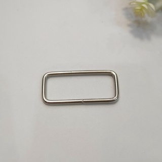 Khoen chữ nhật 5 cm [Rẻ vô địch] 4 cái màu bạc phụ kiện túi xách balo Pinky Shop