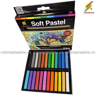 Hộp Phấn Màu 24 Cây Soft Pastel - Colormate