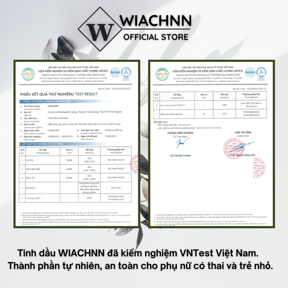 TINH DẦU THƠM THIÊN NHIÊN WIACHNN 50ML BẢN SANG TRỌNG ĐỂ PHÒNG QUE GỖ - Tự Khuếch Tán Thanh Lọc Khử Mùi Không Khí