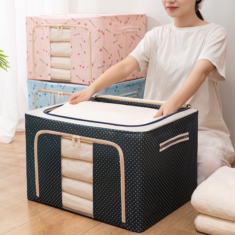 [BIG SIZE] -Túi Đựng Quần Áo Khung Thép – Gấp gọn tiện lợi, bảo quản quần áo bền đẹp