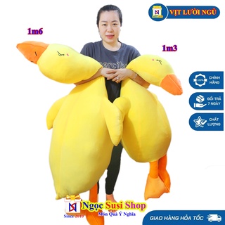 [SIÊU ĐẸP] GỐI ÔM VỊT LƯỜI TRẦM CẢM SIÊU MỊN KHỔNG LỒ[ NHƯ ẢNH]