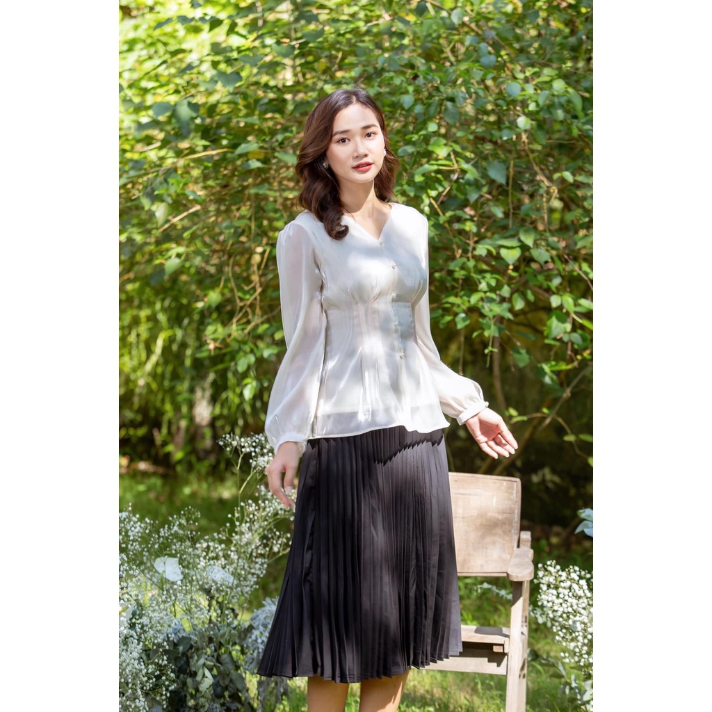 Váy Xếp Ly tròn The Kat House, vải Tuyết Hàn đủ màu, đủ size, ít nhăn, phối đồ cực đẹp
