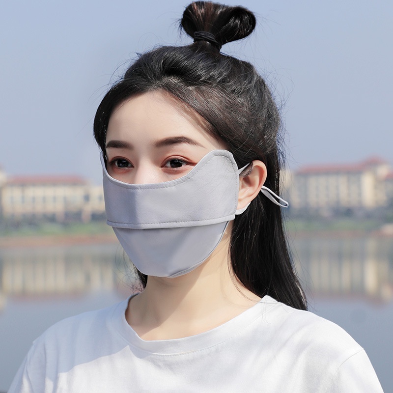 Khẩu trang vải chống tia UV chống nắng UPF 50+ - cho nam và nữ có dây quai điều chỉnh