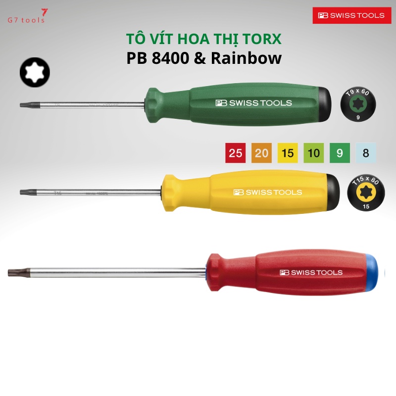 Lot De 8 Tournevis PB Swiss Tools PB8400 T3 X 40 - Neufs (Suisse)