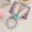 Bờm tóc cute Hàn quốc tai thỏ phối hoa