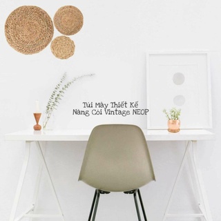 Thảm Lót Lục Bình Tròn Vintage 10cm - Dùng Lót Ly/Chén/Bát - Trang Trí - Chụp Ảnh Sản Phẩm - Hàng Thủ Công Xuất Khẩu