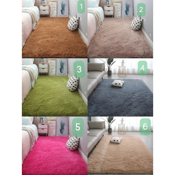 Thảm lông trải sàn mềm mịn dày dặn 1m6x2m , 1m6x1m ,80cm x 2m  ,50x1m6