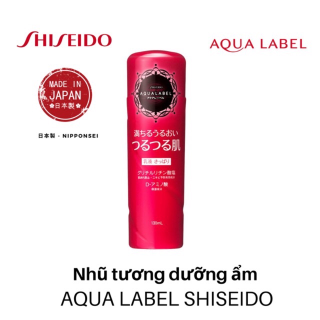 Sữa dưỡng da Shiseido Aqualabel Moisture Emulsion (màu đỏ) 130ml ...