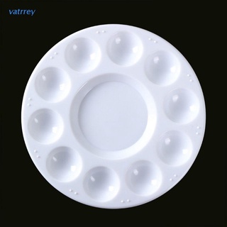 Paint Palette Tray Round Plastic Watercolor Mixing Palette DIY Craft Art Supply
