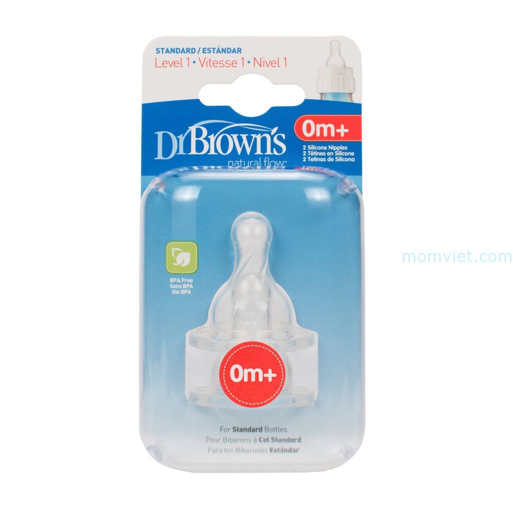 Ảnh Hộp 2 núm ty Dr.browns cổ hẹp số 1-302 1