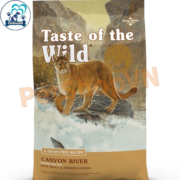[Túi 500G] Thức Ăn Cho Mèo Hạt TASTE OF THE WILD CANYON RIVER Vị Cá Hồi ...