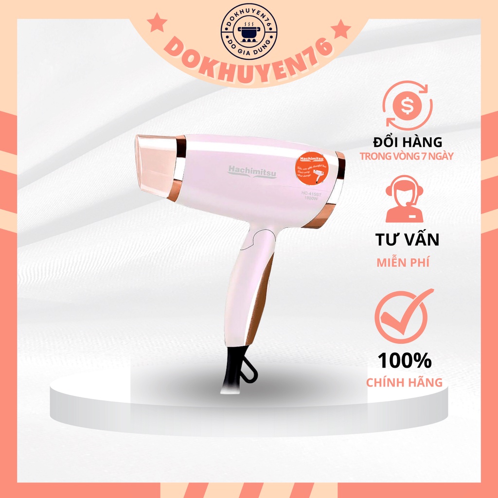 Máy sấy tóc Hachimitsu 1800W HC-435ST | HC-415ST CHÍNH HÃNG