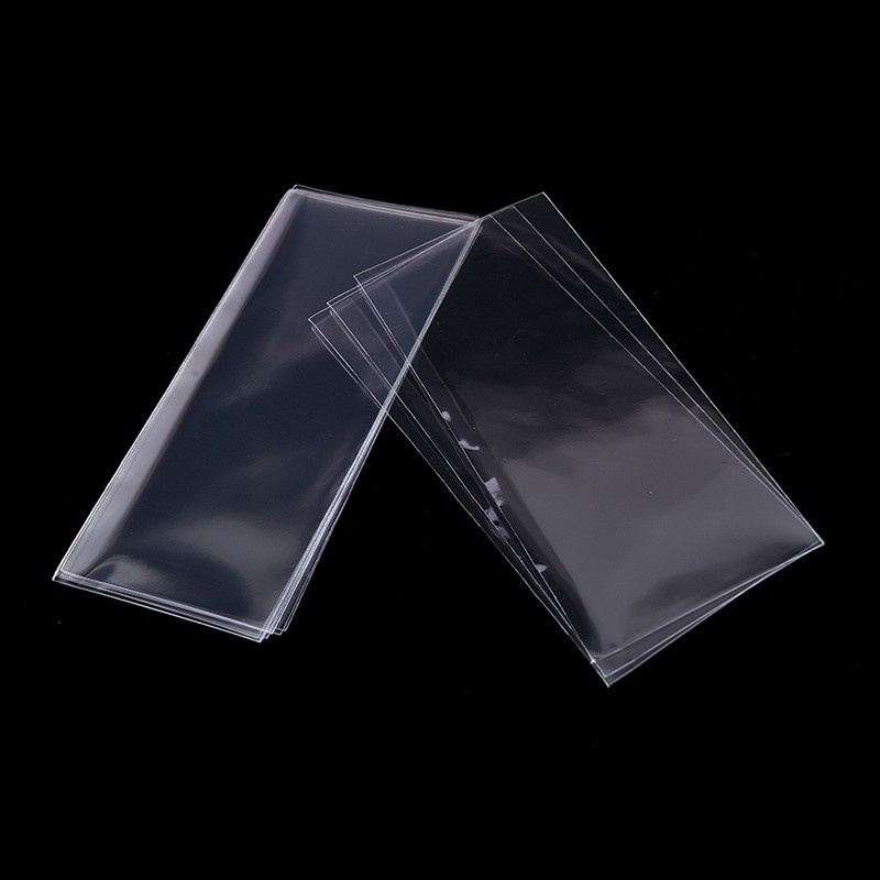 Bộ 100 túi nhựa trong suốt bảo vệ tiền giấy 8.5x17.5cm
