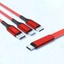 Bộ chuyển đổi dây sạc nhanh nhiều cáp USB WU 3 trong 1 có cổng Micro USB Type-C