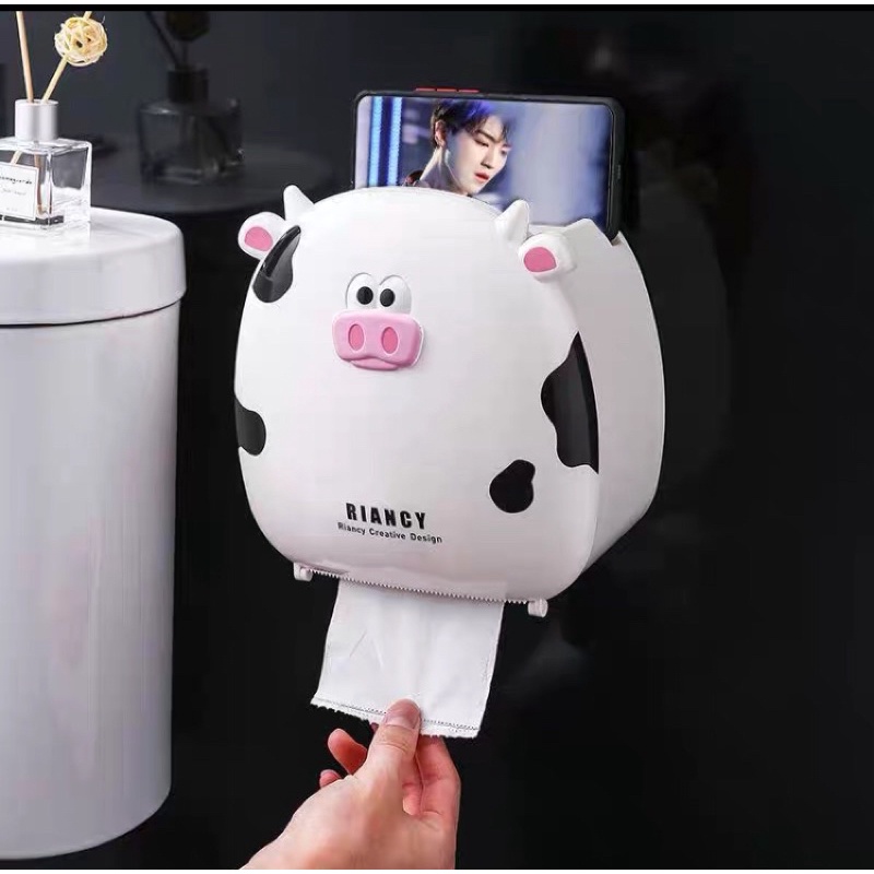 Hộp đựng giấy treo tường dễ thương