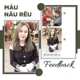 Thuốc Nhuộm Tóc Nâu Rêu | Lên Từ Nền Tóc Nâu 100g - Thuốc nhuộm tóc Khanh.Color