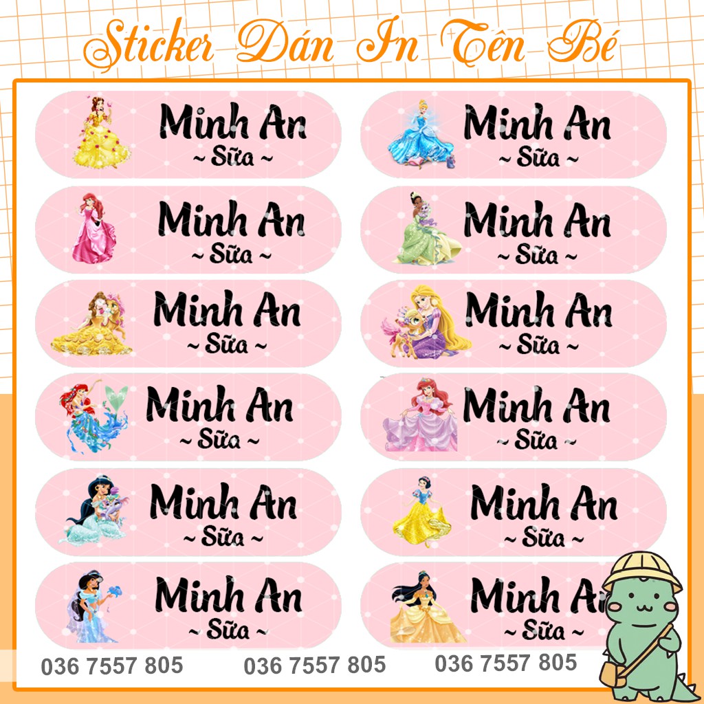 Sticker Dán Tên Bé – Lựa Chọn Hoàn Hảo Để Cá Nhân Hóa Đồ Dùng Của Bé