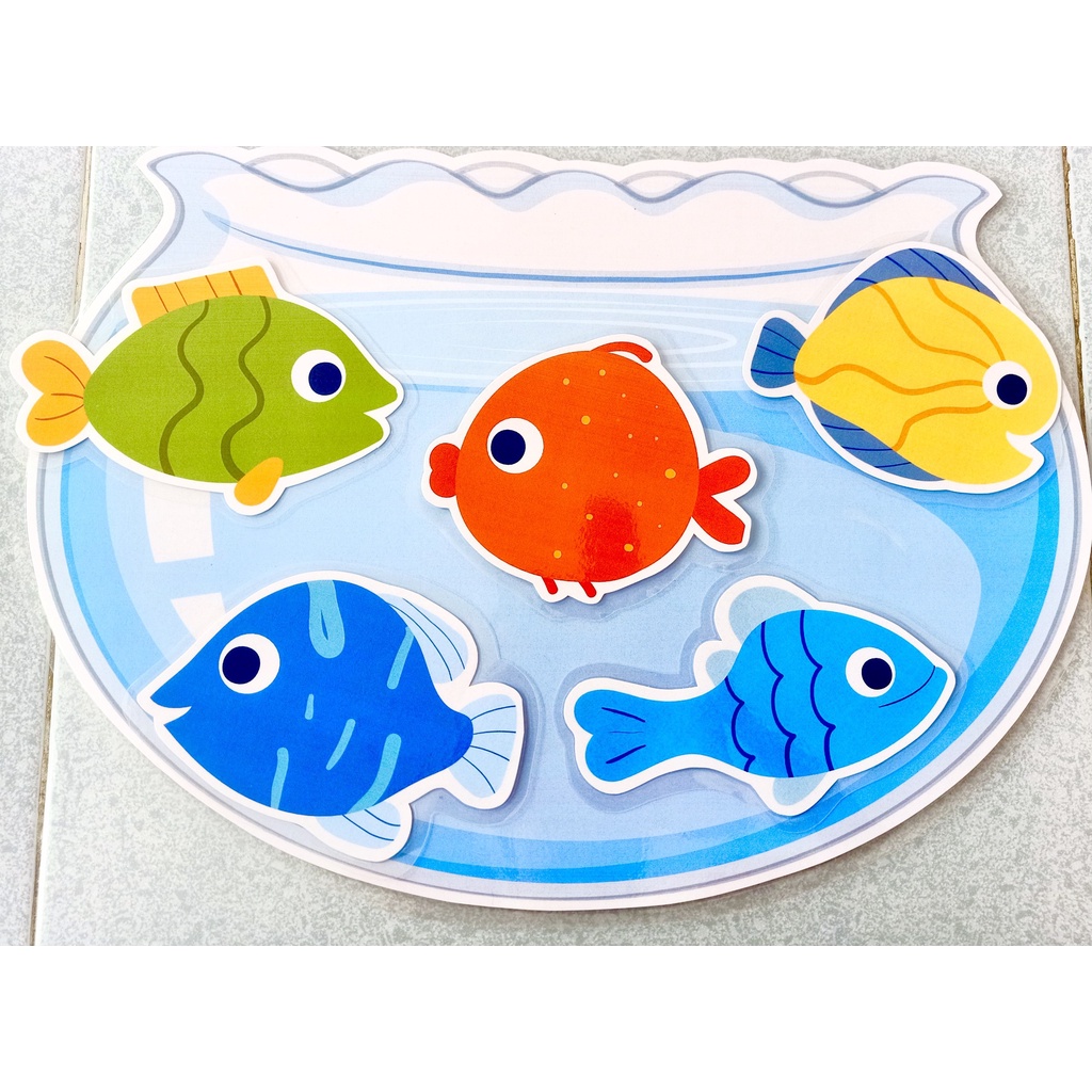 Bộ bể cá và 10 cá xinh - Đồ Dùng Dạy Học MIKI
