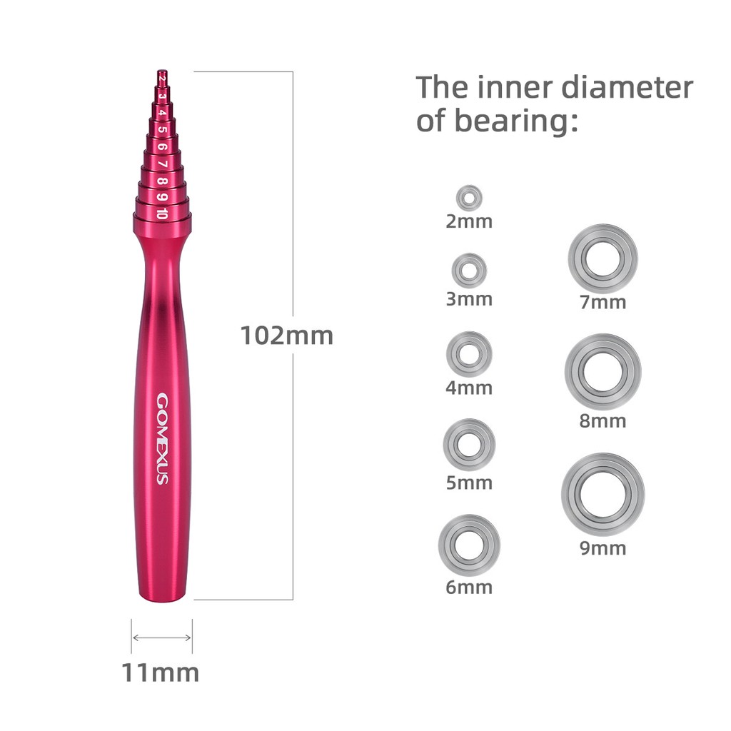 Ảnh Dụng cụ kiểm tra vòng bi GOMEXUS 102mm giúp bảo dưỡng sửa chữa trục quay cho vòng bi MB102 1