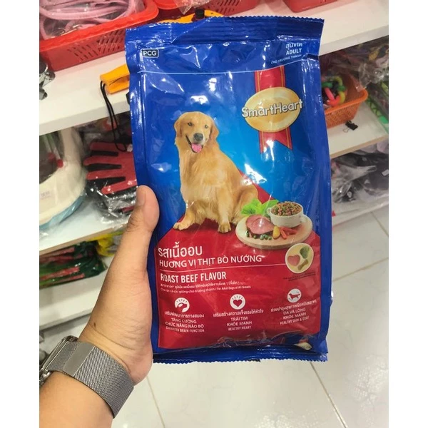 Thức Ăn Cho Chó - Thức Ăn Hạt Cho Chó Smart Heart Vị Bò Nướng 400g – 6