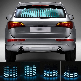 Sticker Dán Kính Chắn Gió Xe Hơi Cảm Biến Âm Thanh Ánh Sáng Xanh Dương