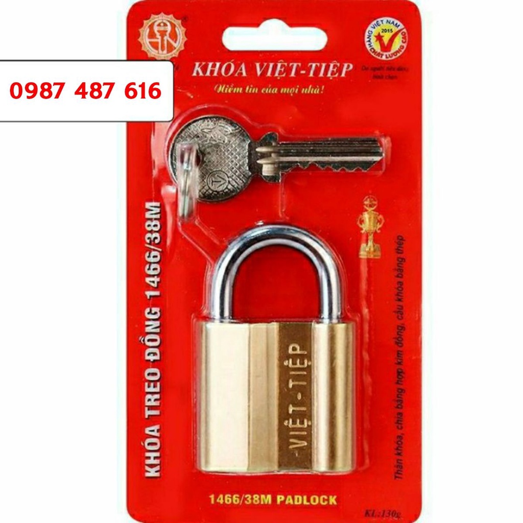 Khoá 1466/38m cầu 6 đồng bấm Việt Tiệp | Shopee Việt Nam