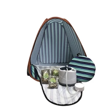 Bộ combo đầy đủ nồi xông hơi 4l + lều xông dày tam giác vải dù (Tặng lá xông) bảo hành 6 tháng