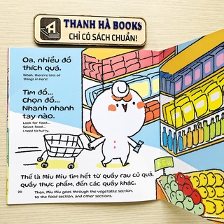 Sách Ehon Kĩ Năng Sống - Miu Miu Tự Lập Phần 2 - Song Ngữ Anh - Việt 1-6 tuổi (8 cuốn lẻ tùy chọn)