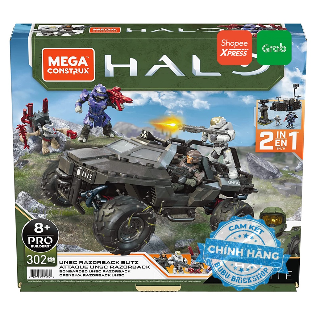 Mega Construx Halo Unsc Razorback Blitz - Juego De Construcc