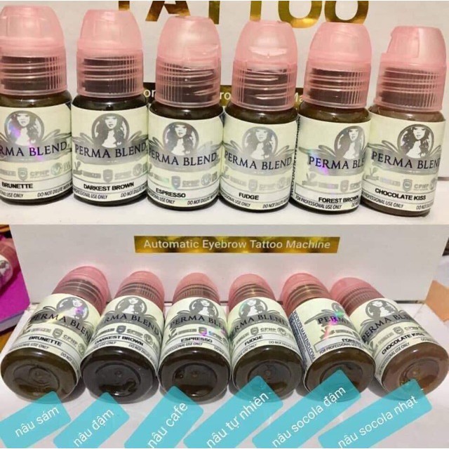 MỰC PERMA BLEND HỮU CƠ MỸ - mực perma full bảng màu dcpxhoanganh