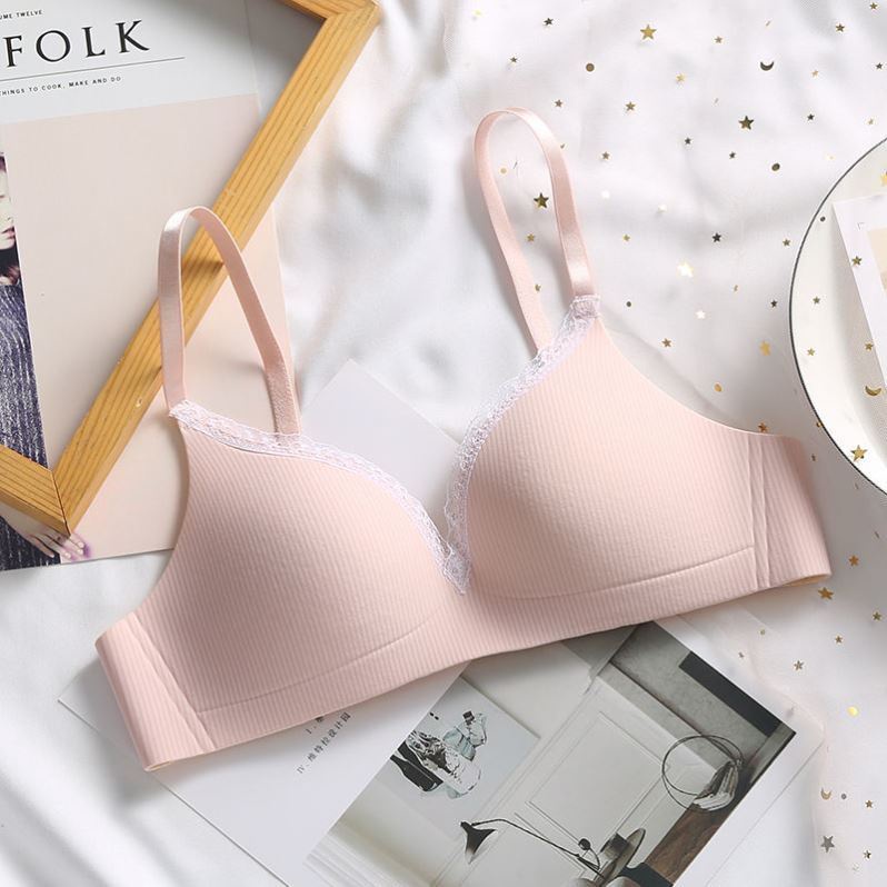Áo Ngực 3 / 4 cup 32-38AB Họa Tiết Sọc Thời Trang Cho Nữ