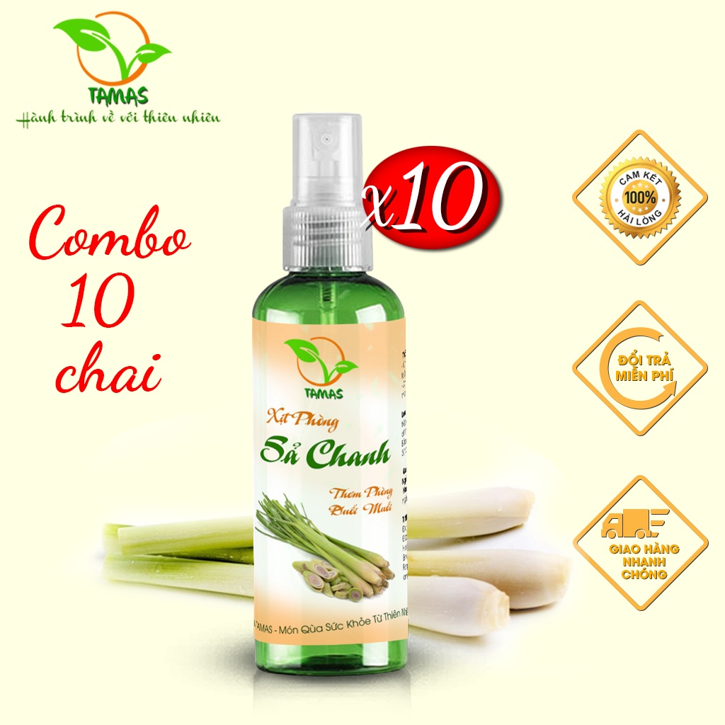 Ảnh Combo 10 Chai Xịt Thơm Phòng Phòng Đuổi Muỗi 100ml 1