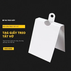 Combo 50 - 100 tag giấy gắn Tất Chân Nam Nữ, thẻ giấy gắn Vớ Cổ Ngắn, cổ dài, giấy bìa cứng trắng trơn không chữ