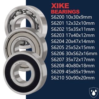 XiKe S6200 S6201 S6202 S6203 S6204 S6205 S206 S6207 S6208 S6209 S6210 2RS / ZZ / Mở S304 Vòng bi rãnh sâu bằng thép không gỉ