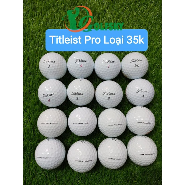 10 quả Bóng Golf Cũ Titleist ProV1, V1x 4 lớp chất lượng tốt – Used Golf Ball
