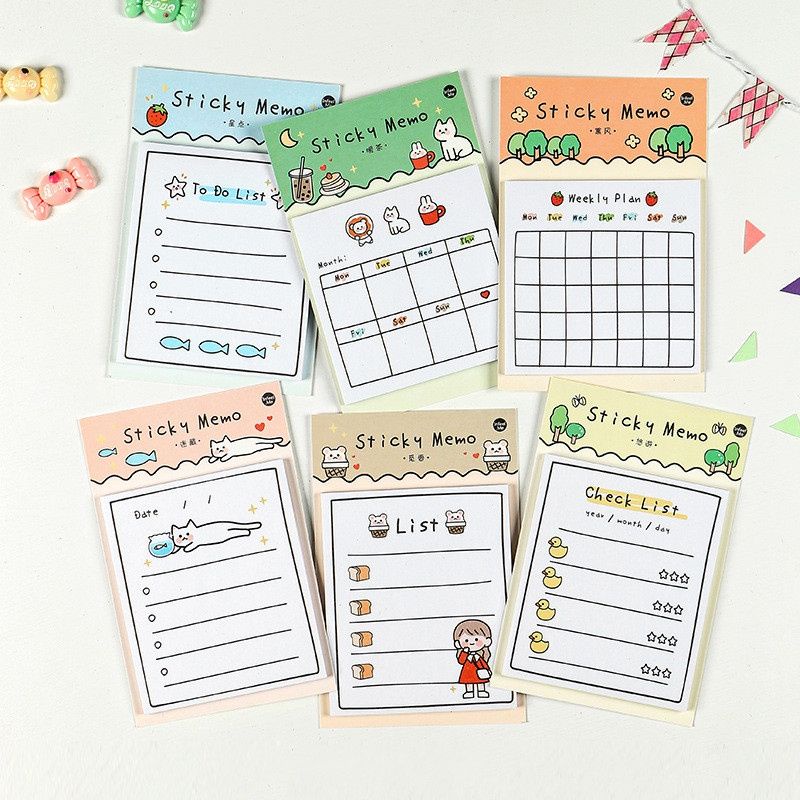 Giấy note 30 tờ ghi chú to do list/check list/weekly plan xinh yêu có ...