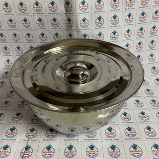 Âu tròn inox có nắp đậy size 26cm, thố inox cỡ to có nắp thích hợp sử dụng chia cơm chia canh, đựng đồ ăn và làm âu dầăn