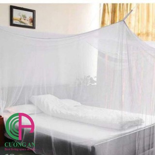 Màn tuyn chống muỗi hiệu quả có full size - mắt lưới tuyn nhỏ, dày dặn - màu trắng