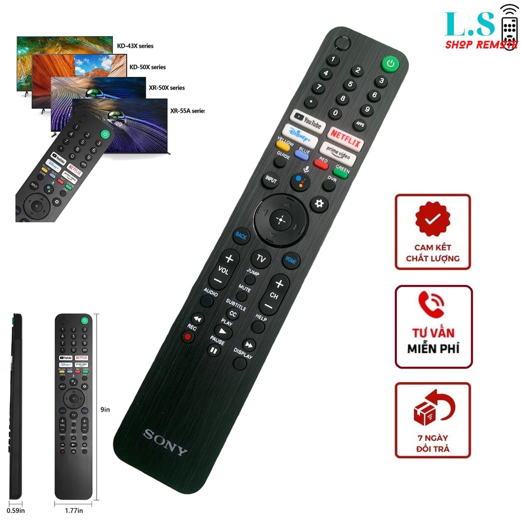 ORIGINALE Sony KD43X85J XR75X90CJ KD50X85J Remote Control 100995211/RMF