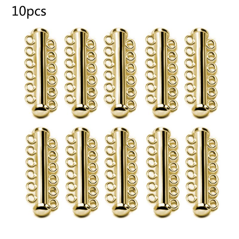 Jenniferab End Caps Thanh trượt Khóa vít cho trang sức Làm vòng cổ Vòng tay