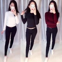 Áo coroptop tay dài ôm gọn tôn dáng - LYLYNA A03
