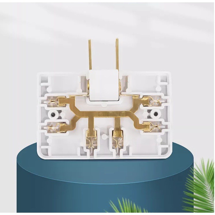 Ảnh Phích Cắm Dẹt - Taky, Chia 3 Ổ Cắm - Xoay 180 Độ - Dành Cho Không Gian Hẹp, An Toàn, Tiện Dụng - 8607 3
