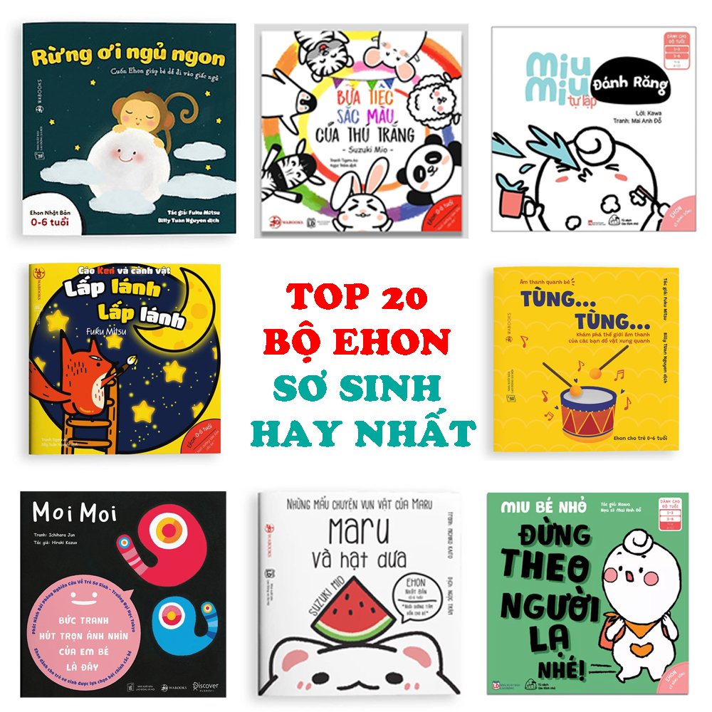 Sách Ehon Wabooks Nhật [ Các Bộ Chọn Lọc Thích Nhất Cho Bé 0 - 6 Tuổi ]