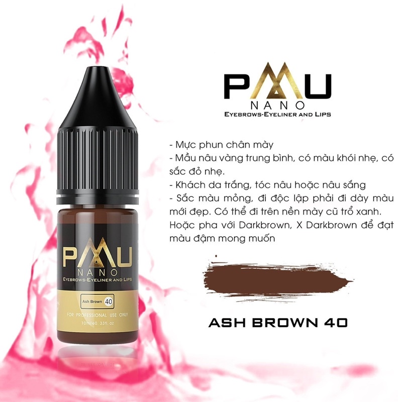 Mực Nano PMU Phun Xăm Mày, Môi, Mí