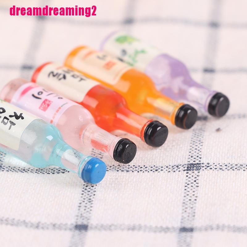 Bộ 10 mẫu chai rượu với tỷ lệ 1 / 12 để trang trí búp bê