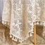 K03/Khăn trải bàn ren móc retro tua rua trang trí bàn trà decor nhà cửa vintage phong cách Âu lenhome sợi thủ công