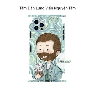 Tấm dán Skin Mặt Sau Trà Sữa FULL VIỀN Dành Cho 13prm , 12prm , 11prm , x, xsm, ip11 , ip12 , ip13 - FukiShop